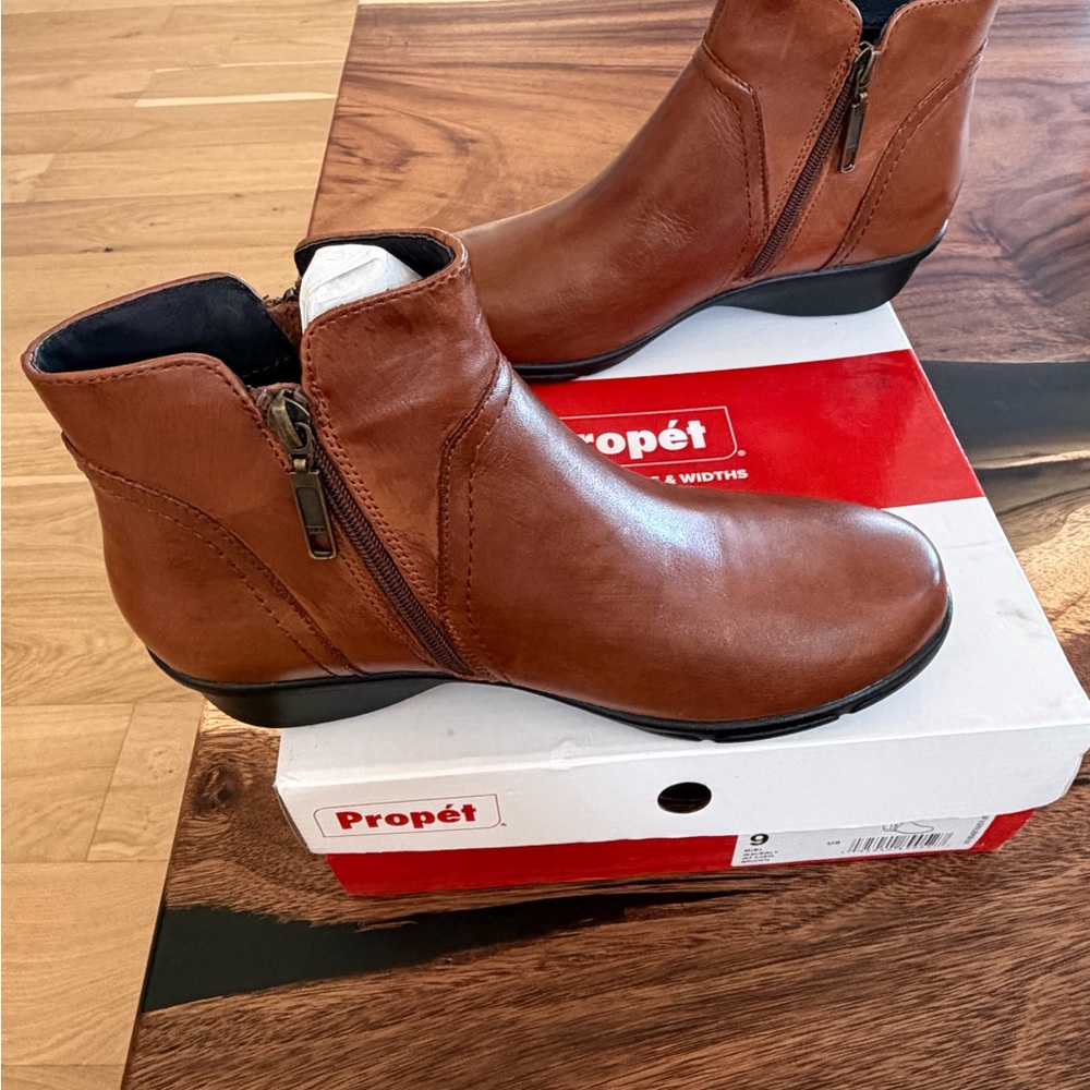 NITB-Propet Women's Tan Ankle Booties Size 9 - Picture 5 of 9